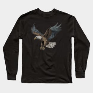 Vintage Bald Eagle Long Sleeve T-Shirt